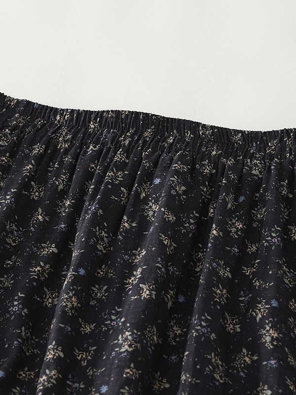 High Waist Floral Print Midi S - Midi Skirt Floral avis et prix